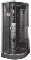 Cabine de douche quart de cercle 90cm avec toit haut parleur