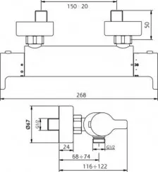 Thermostatique de douche Class'O C3