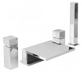 Mitigeur de bain-douche 4 trous cascade Cuadr'O 