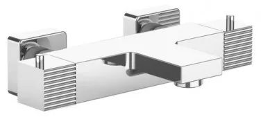 Thermostatique de bain-douche mural Cuadr'O 