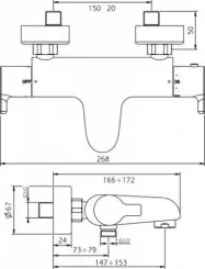 Thermostatique bain-douche Class'O C3