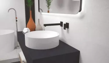 Mitigeur de lavabo à encastrer noir mat Fact'Ory C3 