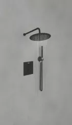 Pack thermostatique de douche à encastrer noir mat Fact'Ory  Inside
