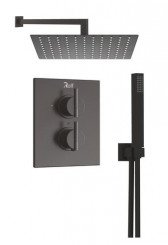 Pack thermostatique de douche à encastrer noir mat Factor'y - ROLF Inside
