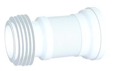 Pipe WC souple extensible ø100 410mm 