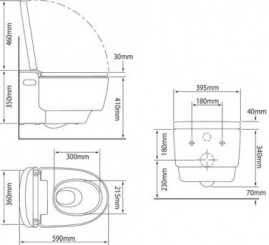 WC lavant suspendu Maira Aquaclean - GEBERIT