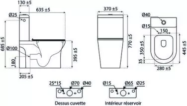 Pack WC universel et multifonction MODULO