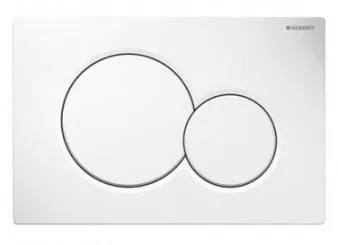 Plaque de commande blanche SIGMA01 R - GEBERIT