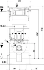 Bâti-support WC autoportant DUOFIX - GEBERIT