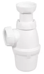 Siphon de lavabo plastique grand culot ø32 