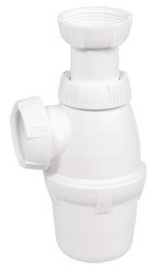 Siphon de lavabo plastique grand culot ø32 