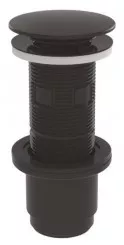 Bonde de lavabo clic clac universelle noire - VALENTIN