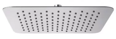 Pomme de tête carrée inox 250x250 mm chromée