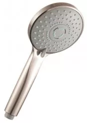 Douchette anticalcaire 3 jets ø112mm nickel brosse