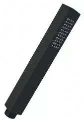 Douchette carrée anticalcaire monojet laiton noir 24,5mm 