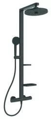 Colonne de douche thermostatique Alu + noir mat - PORCHER