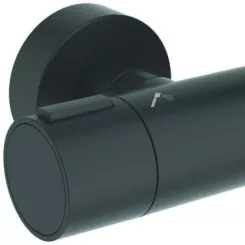 Colonne de douche thermostatique Alu + noir mat - PORCHER