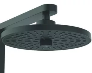 Colonne de douche thermostatique Alu + noir mat - PORCHER