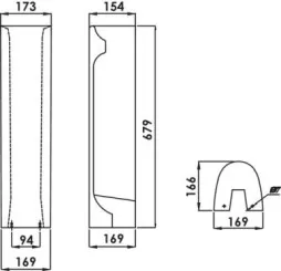 Colonne pour lavabo 503511512