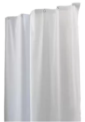 Rideau de douche PVC avec anneaux 180x200cm