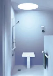 Siège de douche declipsable et escamotable arsis blanc - PELLET