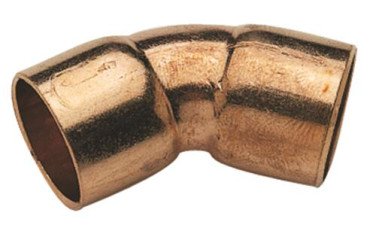 Coude 45° cuivre à souder double femelle ø14 - 41 CU