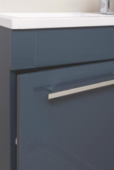 Meuble lave-mains de face anthracite cuzco