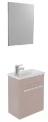 Meuble lave-mains de face taupe cuzco
