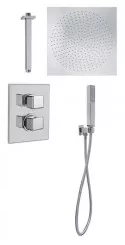 Pack thermostatique de douche à encastrer Cuadr'O 