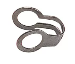 Agrafe laiton chromé pour chaînette perlee 3,3mm