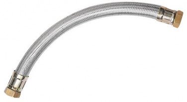 Flexible chauffage droit 1000mm ø25 à 2 écrous tournants 26/34