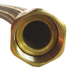 Flexible chauffage droit 1000mm ø32 à 2 écrous tournants 33/42