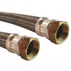 Flexible chauffage droit 700mm ø40 à 2 écrous tournants 40/49