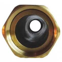 Flexible chauffage droit 500mm ø50 à 2 écrous tournants 50/60