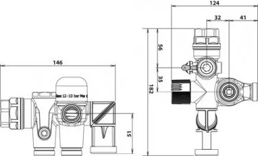 Groupe triple sécurité orientable siège inox