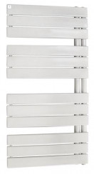 Radiateur sèche-serviettes eau chaude 525W FLAG lames droites blanc - DELTACALOR