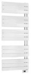 Radiateur sèche-serviettes électrique FLAG 750W lames droites blanc - DELTACALOR