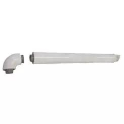 Kit ventouse horizontal 60/100 blanc - ARISTON