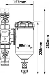Filtre magnétique Eliminator Vortex 500 26/34 - SENTINEL