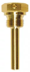Doigt de gant laiton pour thermomètre plonge 100mm