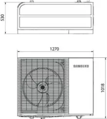 Pompe à chaleur air/eau EHS Monobloc HT Silence R32 8kW - Samsung