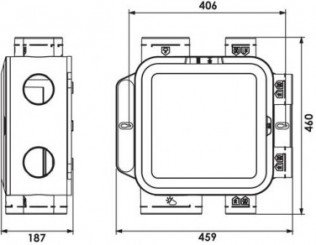 Kit VMC simple flux autoréglable easyhome compact - ALDES