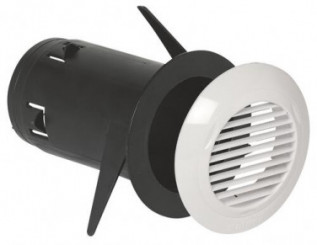 Bouche bain avec grille bip pour VMC simple flux autoréglable - ALDES
