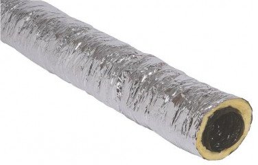 Conduit souple isolé algaine ø125 - 6 mètres - ALDES