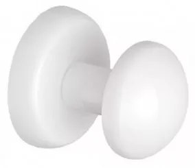 Patère magnétique blanche pour sèche serviettes forme ronde