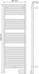 Radiateur sèche-serviettes électrique 2012 750W - ATLANTIC