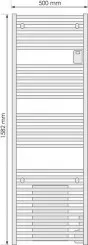 Radiateur sèche-serviettes électrique Doris blanc brillant 750W - ATLANTIC