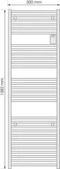 Radiateur sèche-serviettes électrique Doris anthracite 750W - ATLANTIC