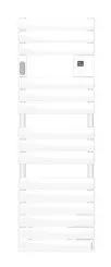 Radiateur sèche-serviettes électrique Adelis étroit blanc brillant 750W - ATLANTIC