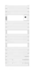 Radiateur sèche-serviettes électrique avec soufflerie Adelis blanc mat 1750W - ATLANTIC
